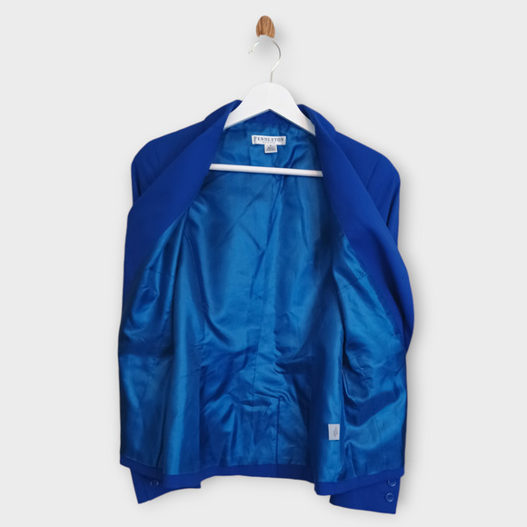 Pendleton Blazer Womens 6P Cobalt Blue Corpcore Classic Career Stretch Jacket - Picture 2 of 12